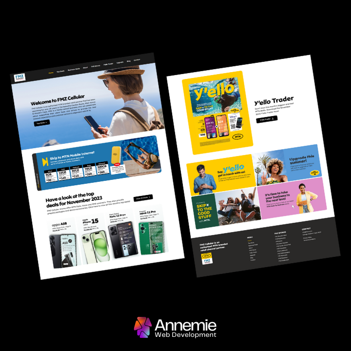 FMZC Website Design - Annemie Web Development